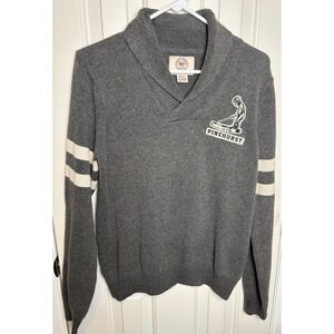 47 BRAND Pinehurst Golf Knit Sweater Size Small Gray 90s Retro